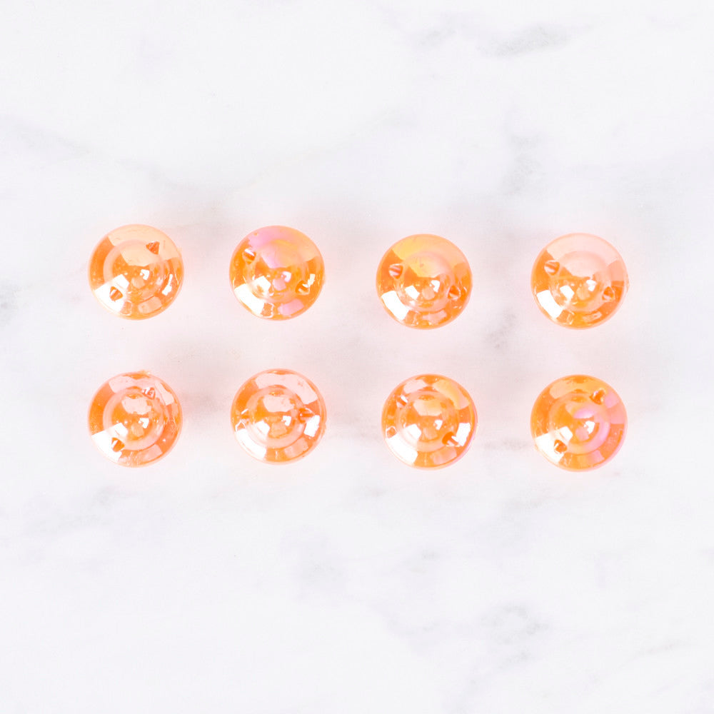 Loren Crafts 8'li Sedefli Turuncu Düğme - 0177